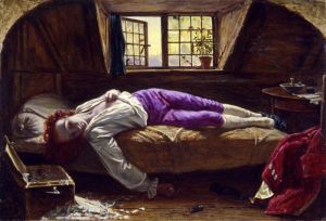 Henry Wallis - La muerte de Chatterton (1856)