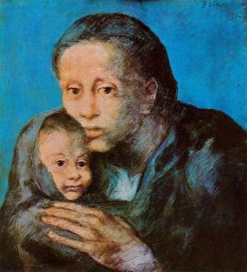 Picasso - madre con niño enfermo (1903) Desamparados